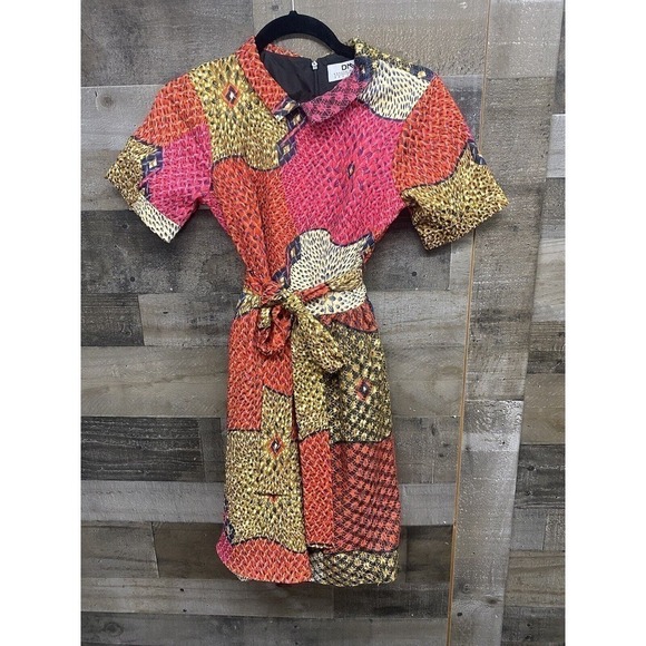 $298 Anthropologie Legend & Song Dutch Wax Pili Dress 2 by Doreen Mashika - Picture 2 of 8